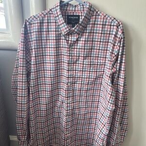Bonobos Red and Blue Casual Button Down Shirt